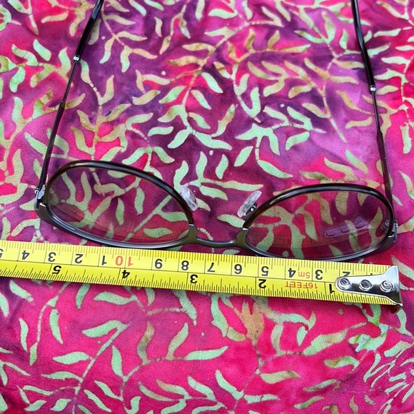 New GUCCI Gunmetal Oval Cat Eye Glasses - Picture 6 of 17